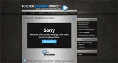 Desktop Screenshot of forensictrainingsource.com